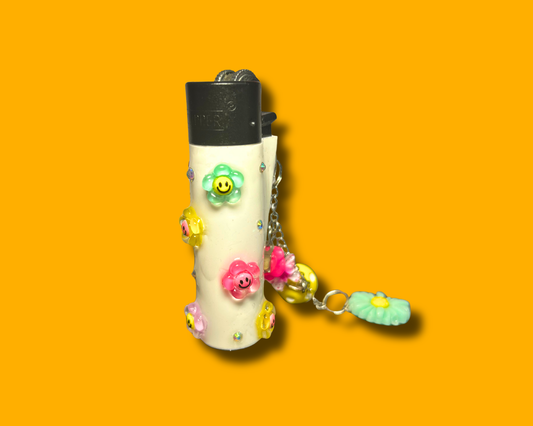 Charmed Lighter with Chain - (Flower Power Edition)