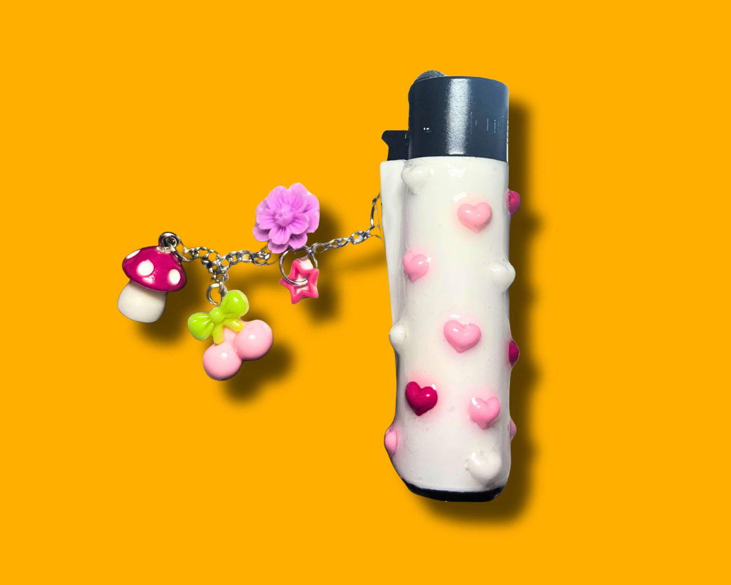 Charmed Lighter with Chain - (Love Heart Edition)