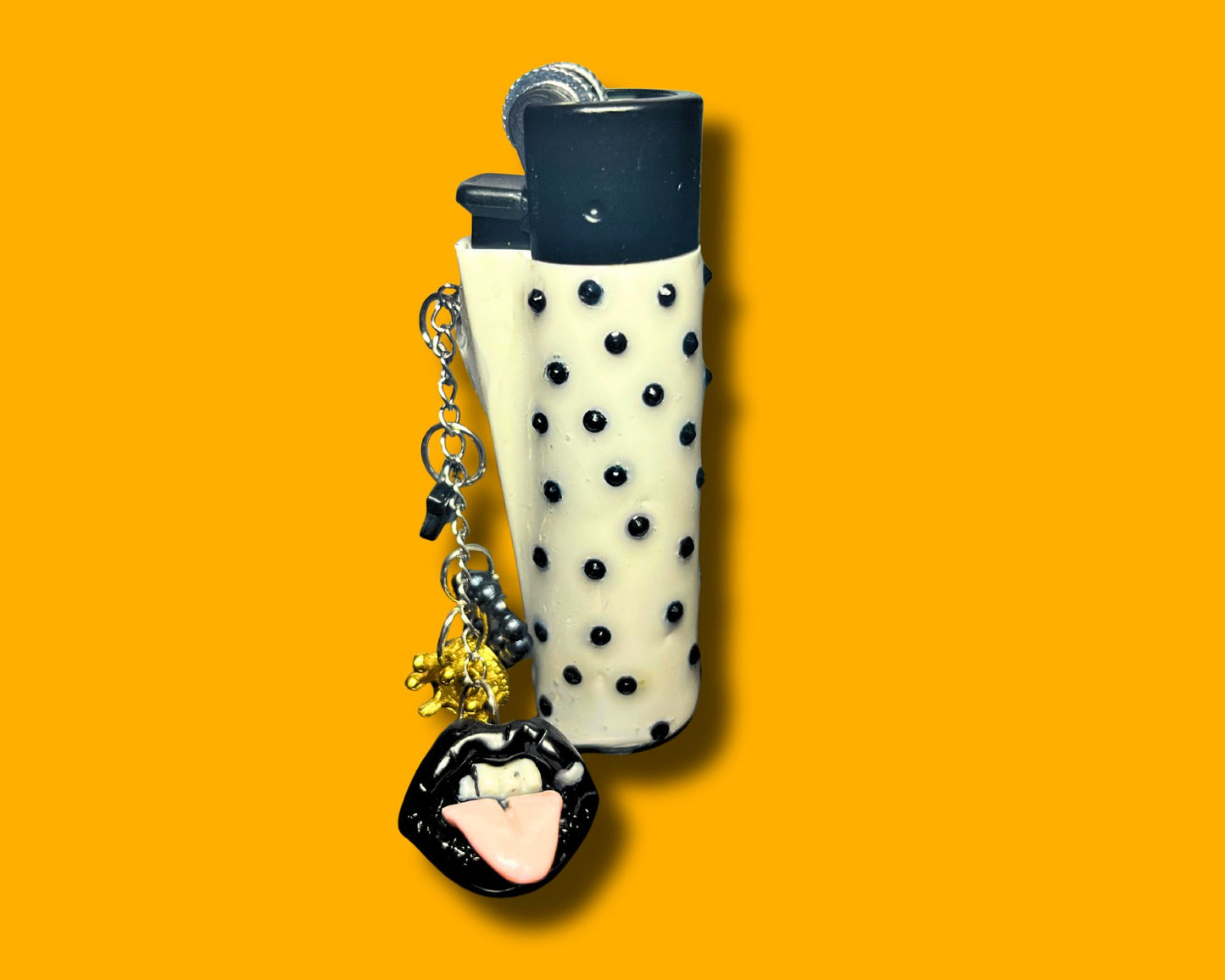 Charmed Lighter with Chain - (Blacked Out Edition)